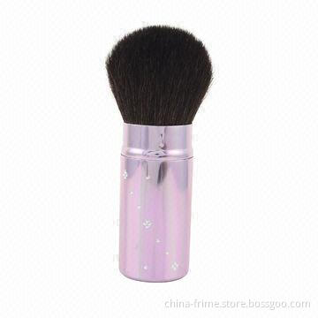 Fashionable Hot-selling Nylon Hair Cosmetic Retractable Powder Brush, OEM and ODM Orders Accepted